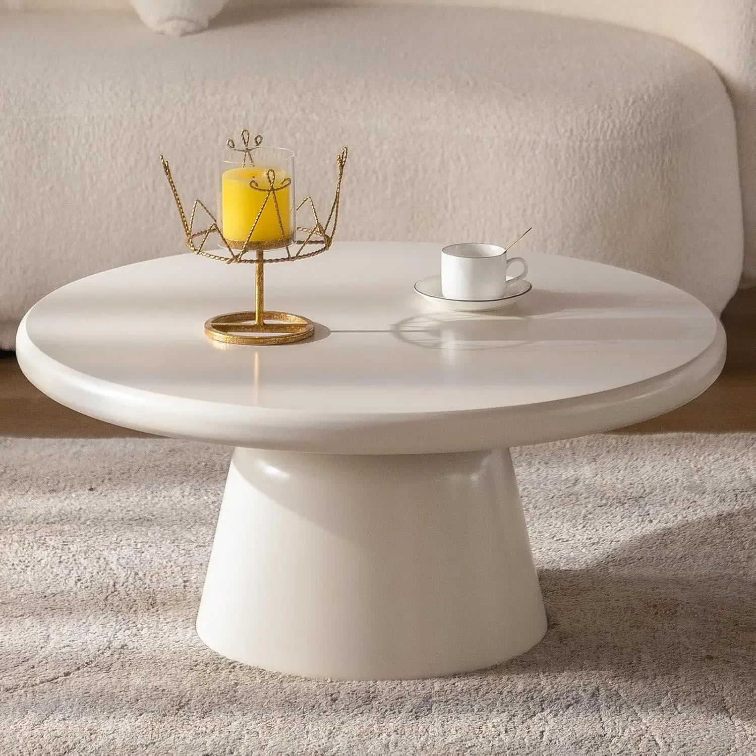 Modern Cloud Coffee Table Irregular Design Small Spaces Living Room Home Office Cute Center End Table