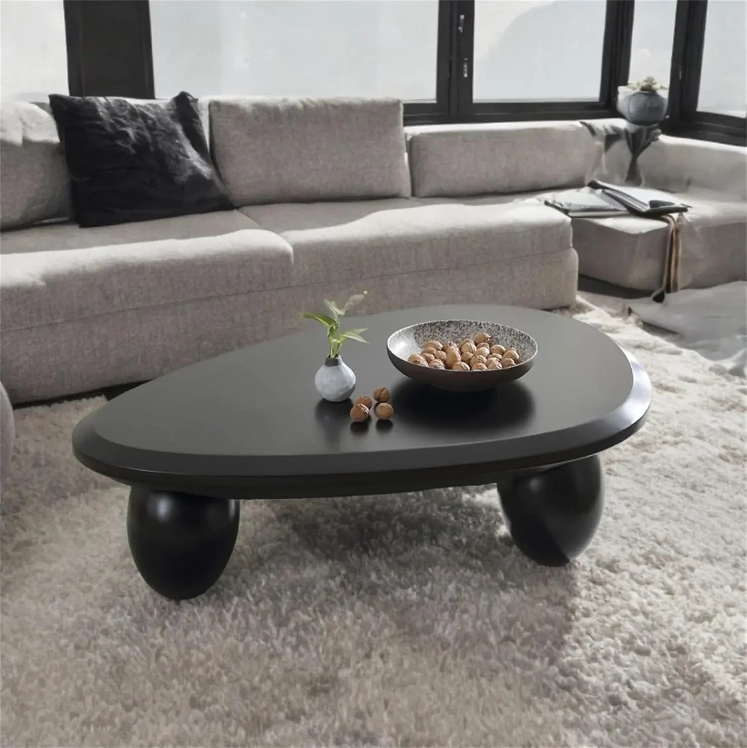 Modern Cloud Coffee Table Irregular Design Small Spaces Living Room Home Office Cute Center End Table