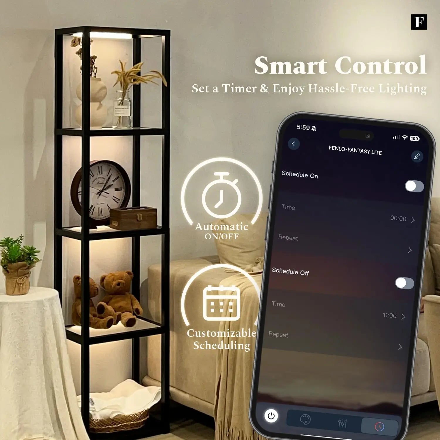 LED Glass Display Cabinet – Dimmable Lighted Furniture For Bedroom, Living Room, Or Office – Glass Curio Cabinet Shelf Lamp,cust
