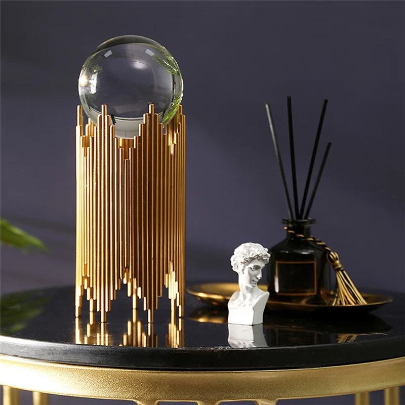 AAAF Home Decoration For House Wine Crystal Lighted Glass Ornament Living Room Item Book Center Table Modern Tv Cabinet A